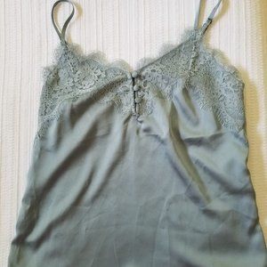Abercrombie & Fitch Lace Camisole in XXS, Light Blue